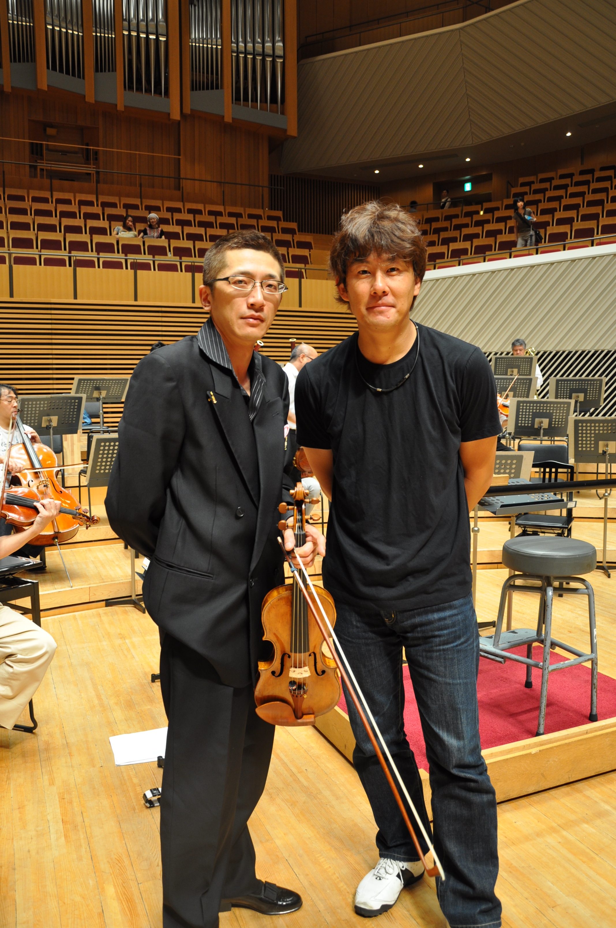 リハーサル後のお二人