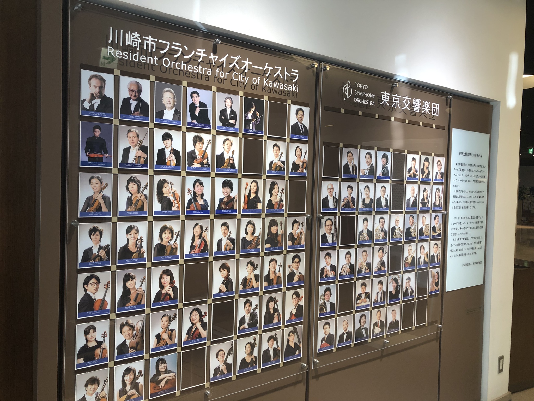 東京交響楽団の写真コーナー