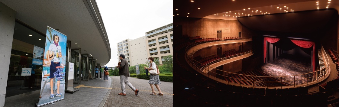 昭和音楽大学 テアトロ・ジーリオ・ショウワの写真。ホール入り口と内装。