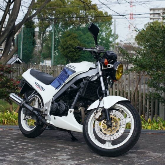 愛車のバイク。