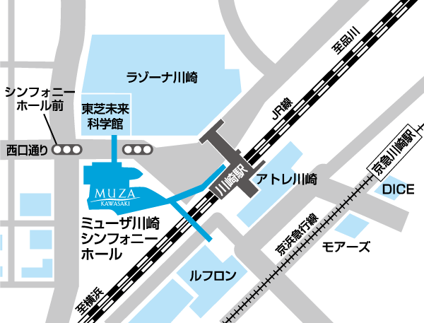 ミューザ川崎シンフォニーホール アクセス