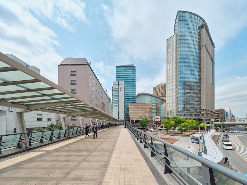 JR川崎駅改札からミューザ川崎ビルまでの案内写真 1/3